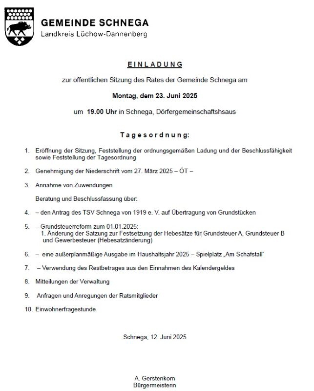 Ratssitzung Einladung T 2025-07